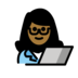 Woman Technologist: Medium-dark Skin Tone Emoji Copy Paste ― 👩🏾‍💻 - openmoji