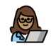 Woman Technologist: Medium Skin Tone Emoji Copy Paste ― 👩🏽‍💻 - openmoji