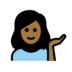 Woman Tipping Hand: Medium-dark Skin Tone Emoji Copy Paste ― 💁🏾‍♀ - openmoji