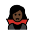 Woman Vampire: Dark Skin Tone Emoji Copy Paste ― 🧛🏿‍♀ - openmoji