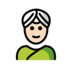 Woman Wearing Turban: Light Skin Tone Emoji Copy Paste ― 👳🏻‍♀ - openmoji