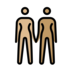 Women Holding Hands: Medium-light Skin Tone, Medium Skin Tone Emoji Copy Paste ― 👩🏼‍🤝‍👩🏽 - openmoji