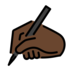 Writing Hand: Dark Skin Tone Emoji Copy Paste ― ✍🏿 - openmoji