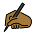 Writing Hand: Medium-dark Skin Tone Emoji Copy Paste ― ✍🏾 - openmoji