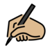 Writing Hand: Medium-light Skin Tone Emoji Copy Paste ― ✍🏼 - openmoji