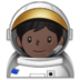 Astronaut: Dark Skin Tone Emoji Copy Paste ― 🧑🏿‍🚀 - samsung