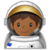 Astronaut: Medium-dark Skin Tone Emoji Copy Paste ― 🧑🏾‍🚀 - samsung