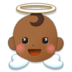 Baby Angel: Medium-dark Skin Tone Emoji Copy Paste ― 👼🏾 - samsung