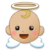 Baby Angel: Medium-light Skin Tone Emoji Copy Paste ― 👼🏼 - samsung