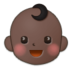 Baby: Dark Skin Tone Emoji Copy Paste ― 👶🏿 - samsung