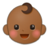 Baby: Medium-dark Skin Tone Emoji Copy Paste ― 👶🏾 - samsung