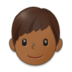 Boy: Medium-dark Skin Tone Emoji Copy Paste ― 👦🏾 - samsung