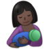 Breast-feeding: Dark Skin Tone Emoji Copy Paste ― 🤱🏿 - samsung