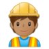 Construction Worker: Medium Skin Tone Emoji Copy Paste ― 👷🏽 - samsung