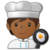 Cook: Medium-dark Skin Tone Emoji Copy Paste ― 🧑🏾‍🍳 - samsung