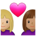 Couple With Heart: Woman, Woman, Medium-light Skin Tone, Medium Skin Tone Emoji Copy Paste ― 👩🏼‍❤️‍👩🏽 - samsung