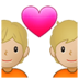 Couple With Heart: Medium-light Skin Tone Emoji Copy Paste ― 💑🏼 - samsung