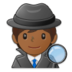 Detective: Medium-dark Skin Tone Emoji Copy Paste ― 🕵🏾 - samsung