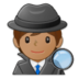 Detective: Medium Skin Tone Emoji Copy Paste ― 🕵🏽 - samsung
