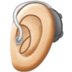 Ear With Hearing Aid: Light Skin Tone Emoji Copy Paste ― 🦻🏻 - samsung