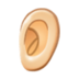 Ear: Light Skin Tone Emoji Copy Paste ― 👂🏻 - samsung