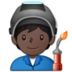 Factory Worker: Dark Skin Tone Emoji Copy Paste ― 🧑🏿‍🏭 - samsung