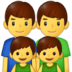 Family: Man, Man, Boy, Boy Emoji Copy Paste ― 👨‍👨‍👦‍👦 - samsung