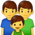 Family: Man, Man, Boy Emoji Copy Paste ― 👨‍👨‍👦 - samsung