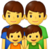 Family: Man, Man, Girl, Boy Emoji Copy Paste ― 👨‍👨‍👧‍👦 - samsung