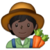 Farmer: Dark Skin Tone Emoji Copy Paste ― 🧑🏿‍🌾 - samsung