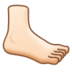Foot: Light Skin Tone Emoji Copy Paste ― 🦶🏻 - samsung