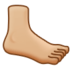 Foot: Medium-light Skin Tone Emoji Copy Paste ― 🦶🏼 - samsung