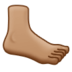 Foot: Medium Skin Tone Emoji Copy Paste ― 🦶🏽 - samsung