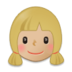 Girl: Medium-light Skin Tone Emoji Copy Paste ― 👧🏼 - samsung