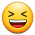 Grinning Squinting Face Emoji Copy Paste ― 😆 - samsung