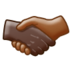 Handshake: Dark Skin Tone, Medium-dark Skin Tone Emoji Copy Paste ― 🫱🏿‍🫲🏾 - samsung