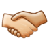 Handshake: Light Skin Tone, Medium-light Skin Tone Emoji Copy Paste ― 🫱🏻‍🫲🏼 - samsung