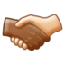 Handshake: Medium-dark Skin Tone, Light Skin Tone Emoji Copy Paste ― 🫱🏾‍🫲🏻 - samsung