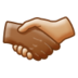 Handshake: Medium-dark Skin Tone, Medium-light Skin Tone Emoji Copy Paste ― 🫱🏾‍🫲🏼 - samsung