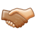 Handshake: Medium Skin Tone, Light Skin Tone Emoji Copy Paste ― 🫱🏽‍🫲🏻 - samsung