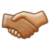 Handshake: Medium Skin Tone, Medium-light Skin Tone Emoji Copy Paste ― 🫱🏽‍🫲🏼 - samsung
