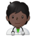 Health Worker: Dark Skin Tone Emoji Copy Paste ― 🧑🏿‍⚕ - samsung