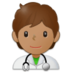Health Worker: Medium Skin Tone Emoji Copy Paste ― 🧑🏽‍⚕ - samsung