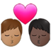 Kiss: Man, Man, Medium Skin Tone, Dark Skin Tone Emoji Copy Paste ― 👨🏽‍❤️‍💋‍👨🏿 - samsung