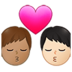 Kiss: Man, Man, Medium Skin Tone, Light Skin Tone Emoji Copy Paste ― 👨🏽‍❤️‍💋‍👨🏻 - samsung