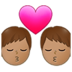 Kiss: Man, Man, Medium Skin Tone Emoji Copy Paste ― 👨🏽‍❤️‍💋‍👨🏽 - samsung
