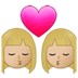 Kiss: Woman, Woman, Medium-light Skin Tone Emoji Copy Paste ― 👩🏼‍❤️‍💋‍👩🏼 - samsung