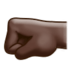 Left-facing Fist: Dark Skin Tone Emoji Copy Paste ― 🤛🏿 - samsung
