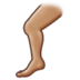 Leg: Medium Skin Tone Emoji Copy Paste ― 🦵🏽 - samsung