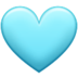 Light Blue Heart Emoji Copy Paste ― 🩵 - samsung